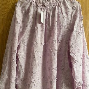 NWT Ann Taylor XXL Lavender Floral Top